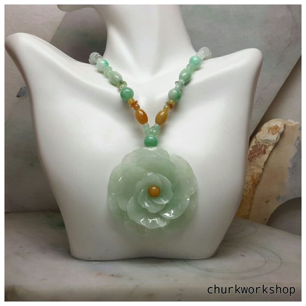 Flower clearance jade beads