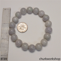 Pale lavender beads bracelet