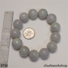 Pale lavender beads bracelet