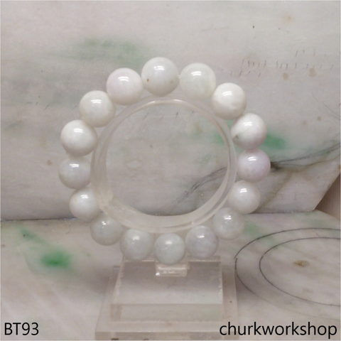 Pale green beads bracelet