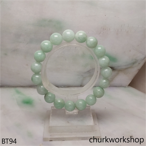 Light bluish green beads bracelet