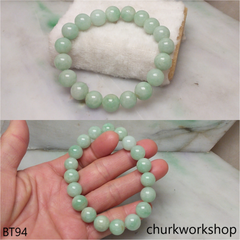 Light bluish green beads bracelet