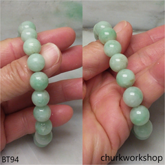 Light bluish green beads bracelet