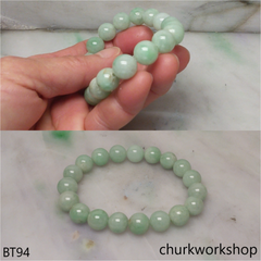 Light bluish green beads bracelet