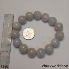 Pale lavender beads bracelet