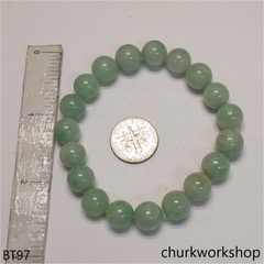 Light green beads bracelet