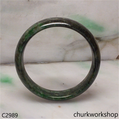 Dark green mix some green jade bangle