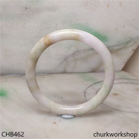 Pale lavender mix light green jade bangle