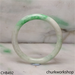 Light green base jade bangle