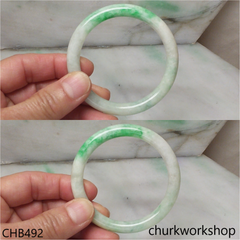 Light green base jade bangle