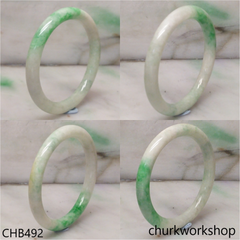 Light green base jade bangle