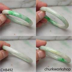 Light green base jade bangle