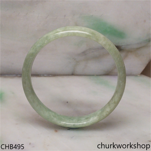 Light green jade bangle