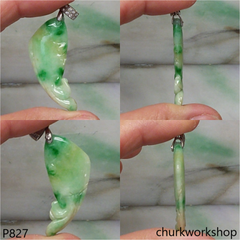 Jade fish pendant