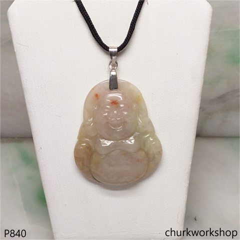 Lavender jade happy Buddha