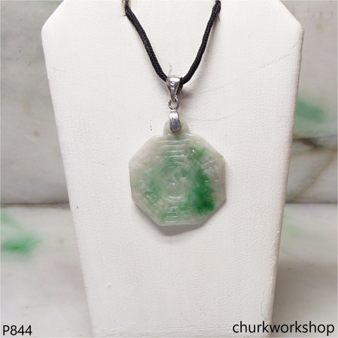 Light green Bagua pendant