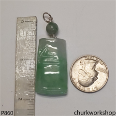 Light green jade pendant