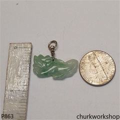 Light green jade dragon pendant