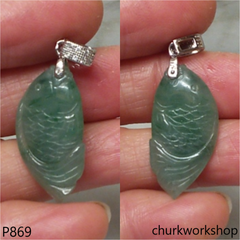 Jade fish pendant