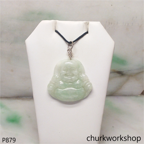 Jade happy Buddha pendant