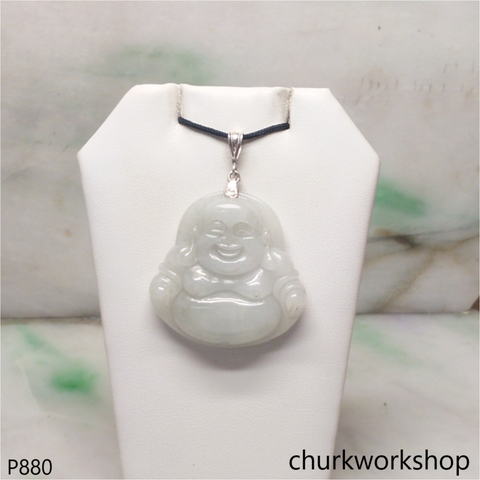 Pale lavender jade happy Buddha