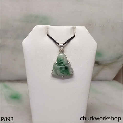 Jade happy small Buddha pendant