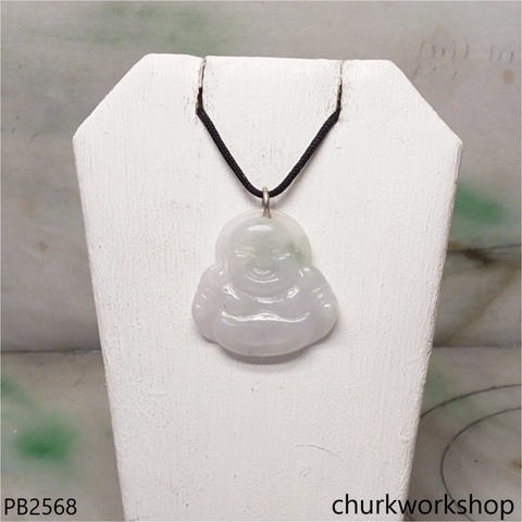 Pale lavender jade happy Buddha