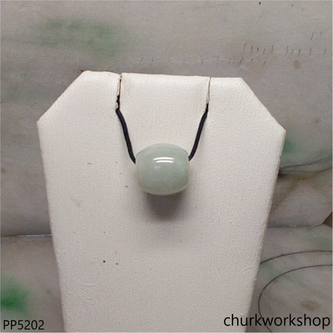 Pale green jade tubes necklace