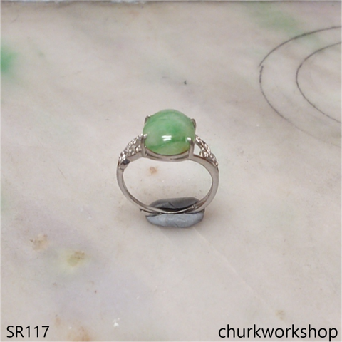 Green jade ring