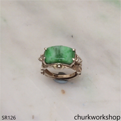 Green jade ring