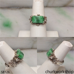 Green jade ring