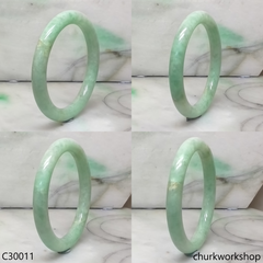 Light green jade bangle