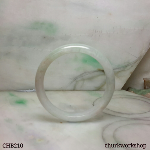 Light green mix lavender green jade bangle