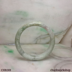 Grayish lavender jade bangle