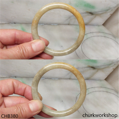 Yellowish jade bangle