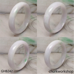 Small light lavender  jade bangle