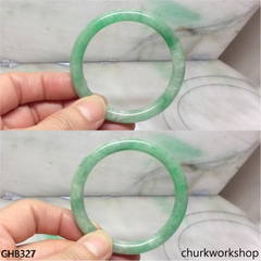 Small green jade bangle