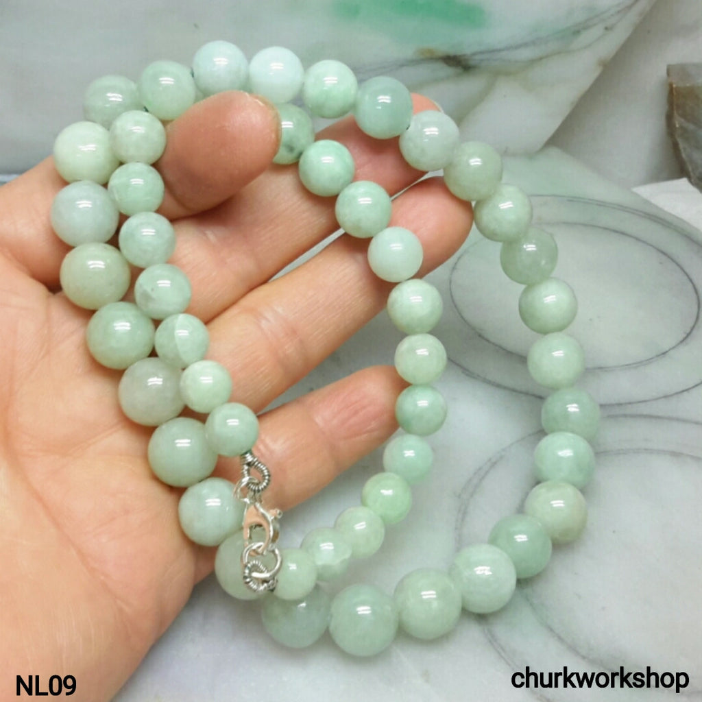 Natural Nephrite Green Jade Beads Necklace | Real Jade Jewelry | –  RealJade® Co.