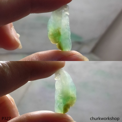 Small jade pea pendant