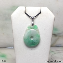 Jade coin pendant