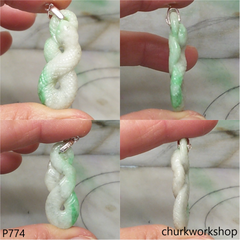 Jade snake pendant