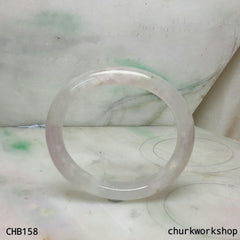 Pale lavender oval shape bangle