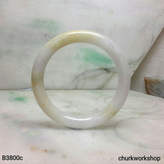 Lavender mix yellow jade bangle