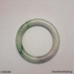 Large pale lavender jade bangle