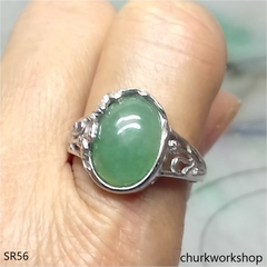 Light green jade ring